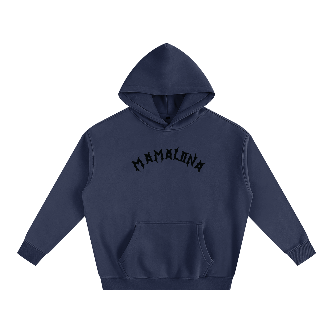 Mamalona Rose & Gothic “M” Hoodie – Dark Edition (White)