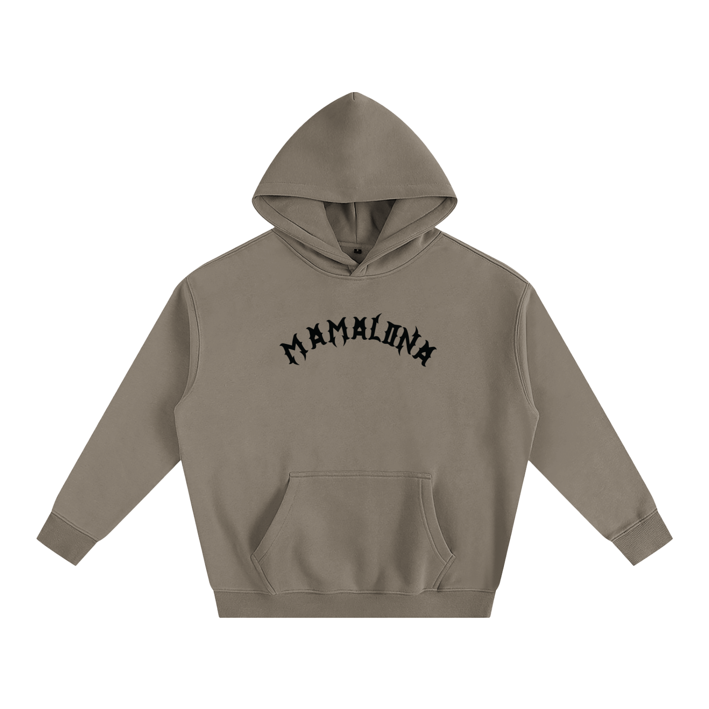 Mamalona Rose & Gothic “M” Hoodie – Dark Edition (White)