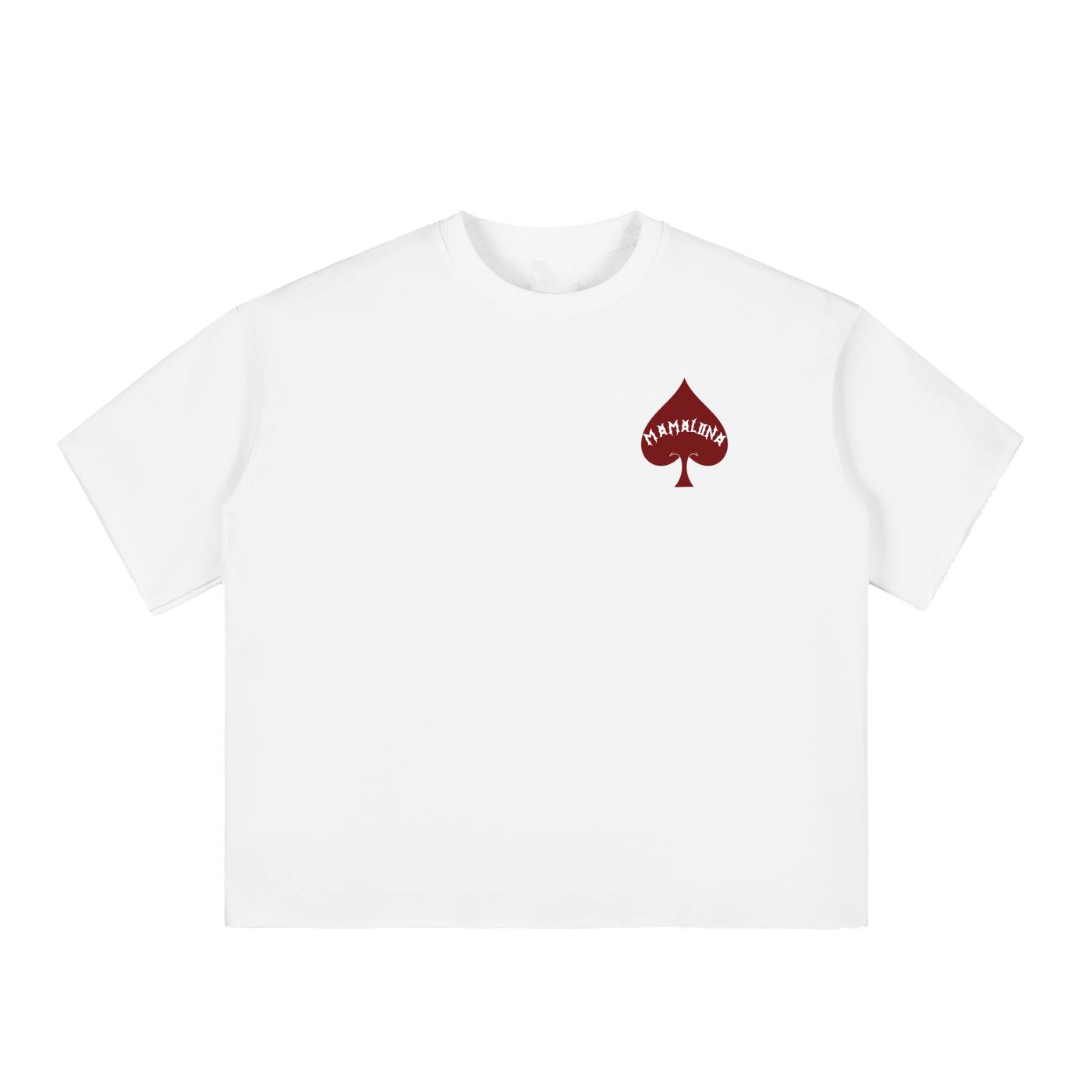 Mamalona Oversize Ace of Spades Rose Tee – Dark Edition