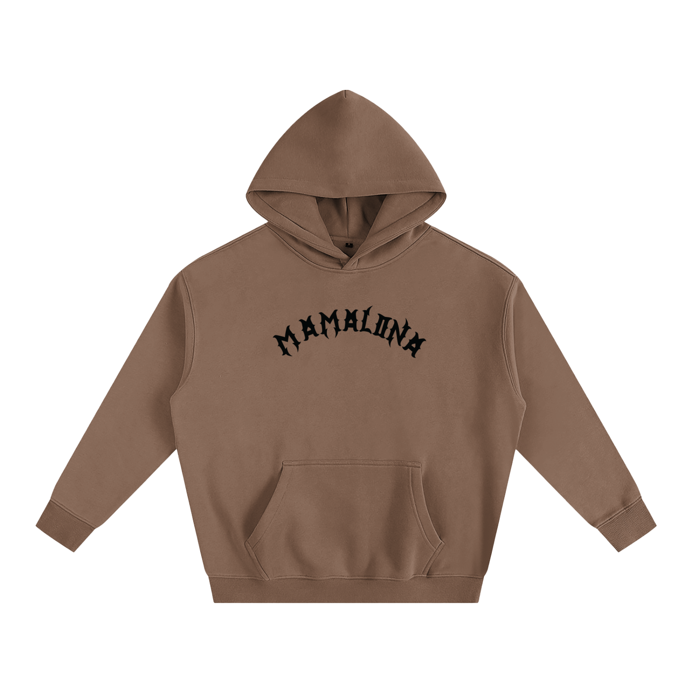 Mamalona Rose & Gothic “M” Hoodie – Dark Edition (White)