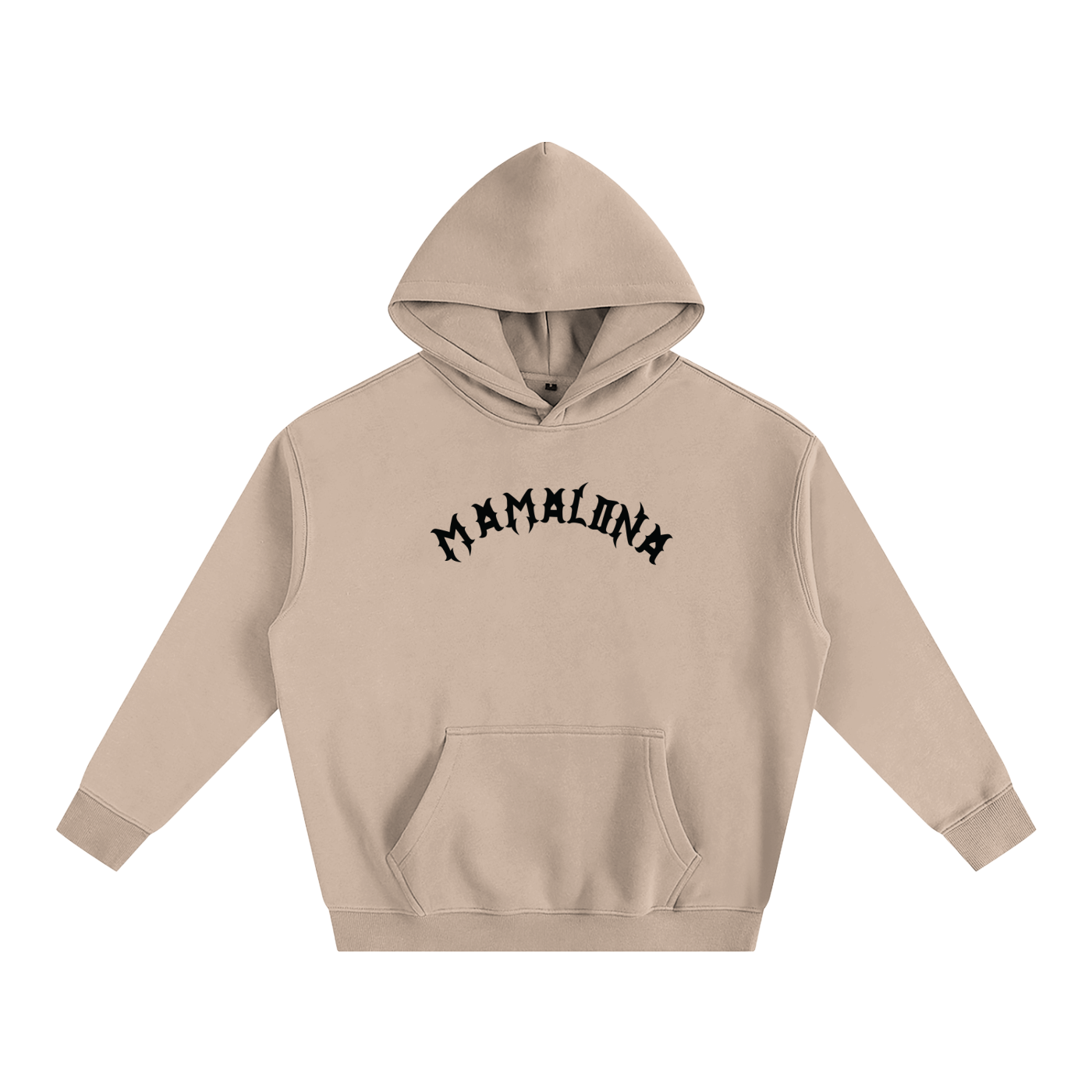 Mamalona Rose & Gothic “M” Hoodie – Dark Edition (White)