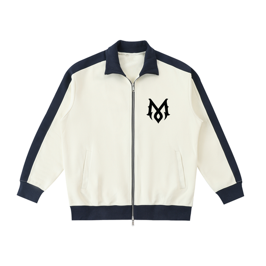 MAMALONA Dice Track Jacket – Cream & Black Edition
